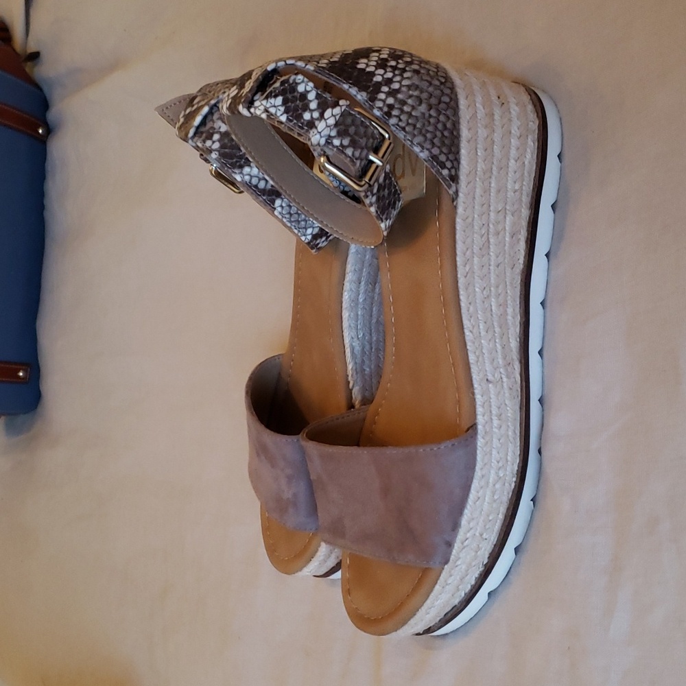 Dolce Vita Snake Print Espadrille Sandals - Picture 2 of 10